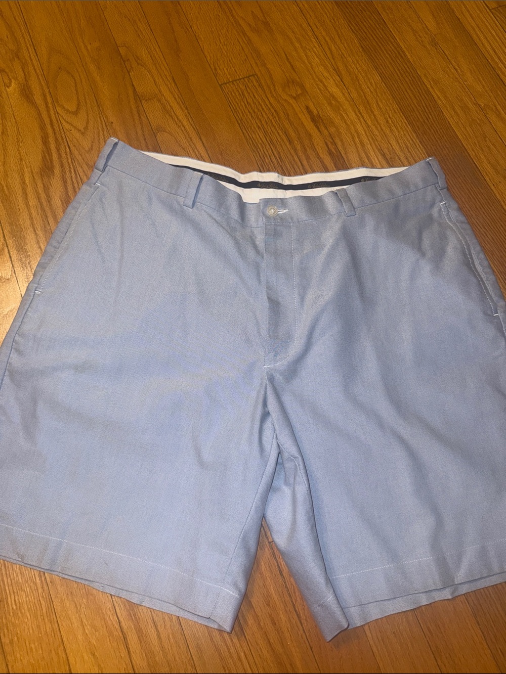 Brooks Brothers Light Blue Flat-Front Men's Shorts